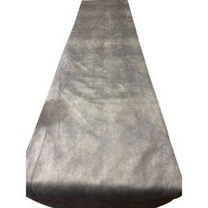 Lenox Polyester Table Runner 16" X 90" Silver Grey Textured